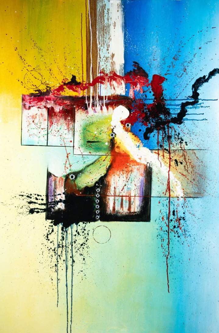 By Struggling artist 71 H x 47 W inches